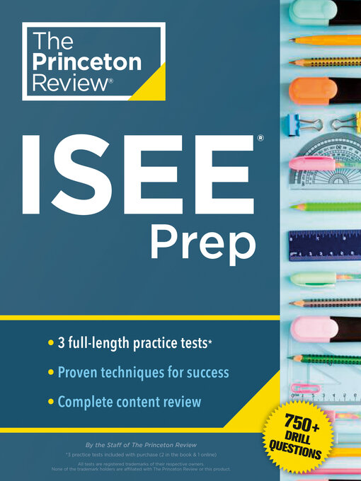 Title details for Princeton Review ISEE Prep by The Princeton Review - Available